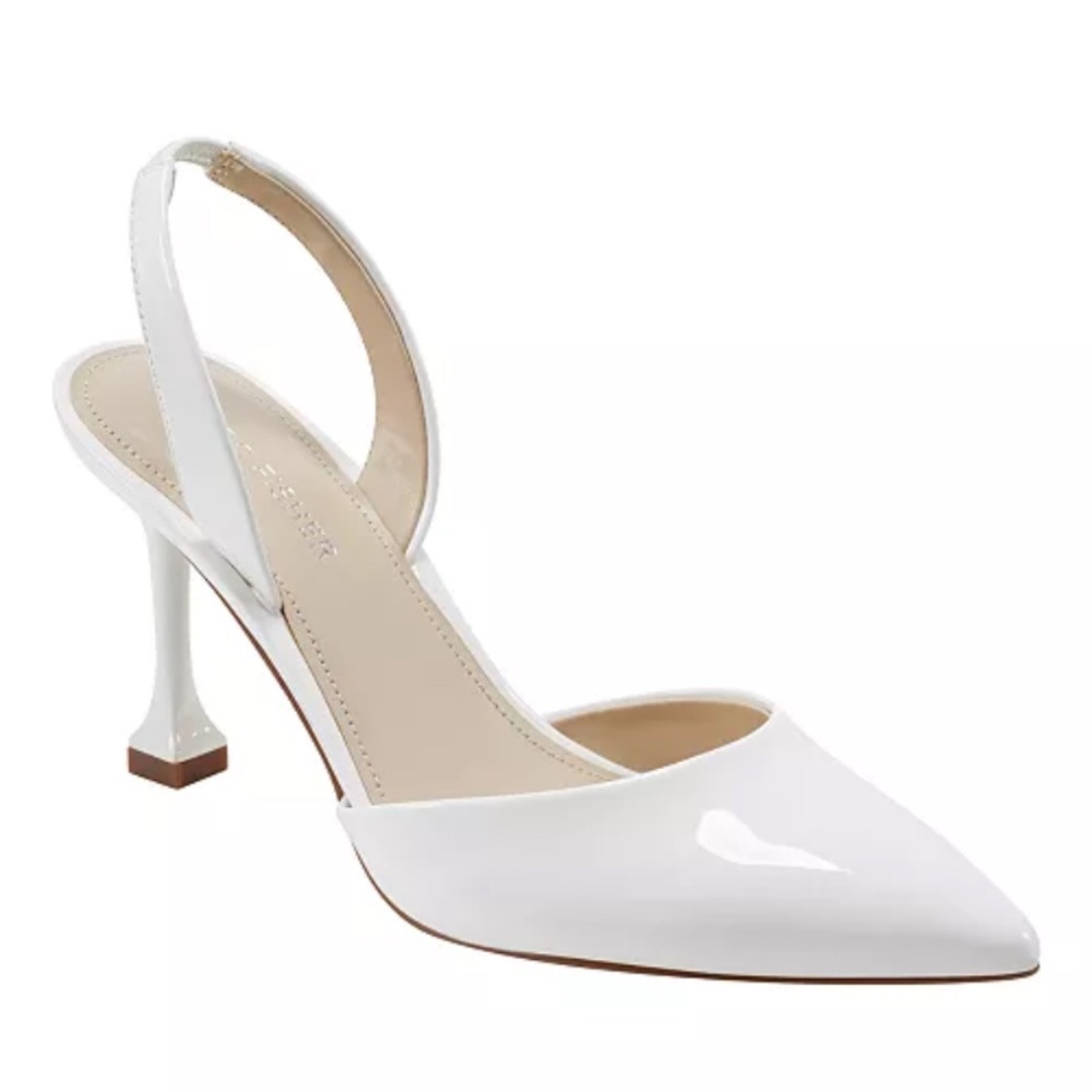 WHITE-Marc Fisher Hadya pumps